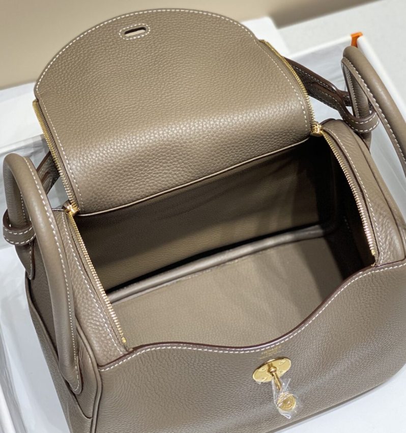 Replica Hermes Lindy Elephant Gray - high-end fake designer purse