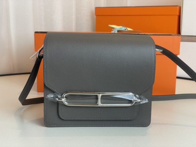 Replica Hermes Sac Roulis Grey - high-accuracy replica luxury purse