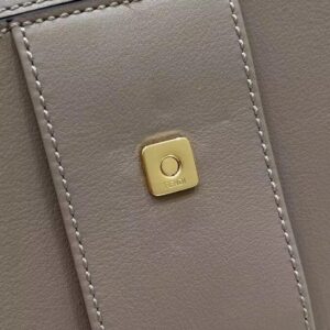 Replica Fendi Peekaboo With Patch Pocket Beige - 1:1 designer replica handbag