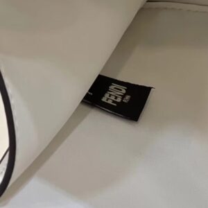 Replica Fendi Peekaboo With Patch Pocket White - high-accuracy replica luxury purse