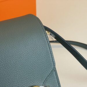 Replica Hermes Sac Roulis Almond Green - top-tier luxury replica shoulder bag