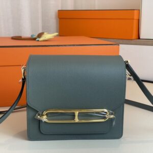 Replica Hermes Sac Roulis Almond Green - best-selling designer handbag dupe