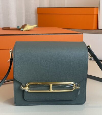 Replica Hermes Sac Roulis Almond Green - best-selling designer handbag dupe