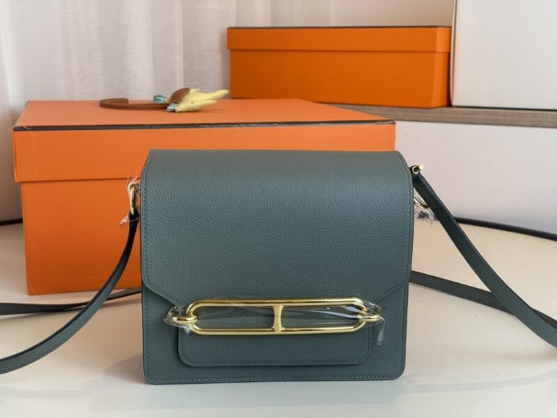 Replica Hermes Sac Roulis Almond Green - best-selling designer handbag dupe