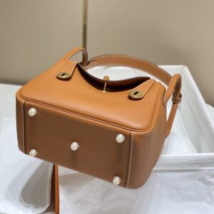 Replica Hermes Lindy Golden Brown - near-authentic luxury replica handbag