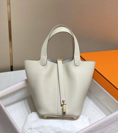 Replica Hermes Picotin Lock White - best-selling designer handbag dupe