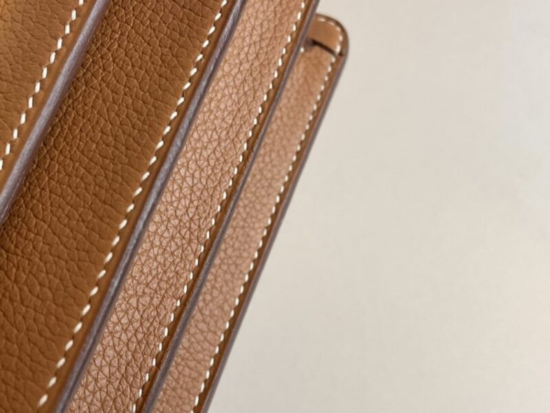 Replica Hermes Sac Roulis Brown - authentic-look luxury purse replica