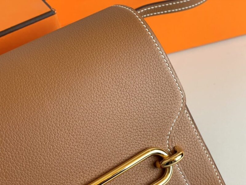 Replica Hermes Sac Roulis Brown - high-end fake designer purse