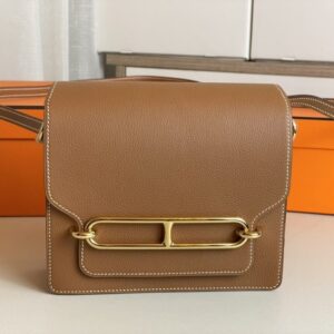 Replica Hermes Sac Roulis Brown - best quality luxury bag dupe