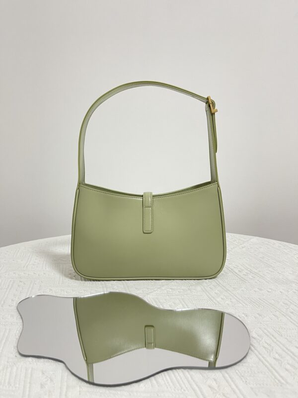 Replica YSL LE 5 A 7 Hobo Olive - high-end fake designer purse