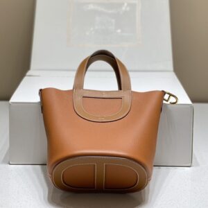 Replica Hermes The Loop Brown - elite superclone designer purse