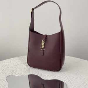 Replica YSL LE 5 A 7 Small Bordeaux - top-tier luxury replica shoulder bag