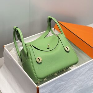 Replica Hermes Lindy Light Green - ultra-realistic fake designer tote
