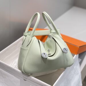 Replica Hermes Lindy Bubble Green - authentic-look luxury purse replica
