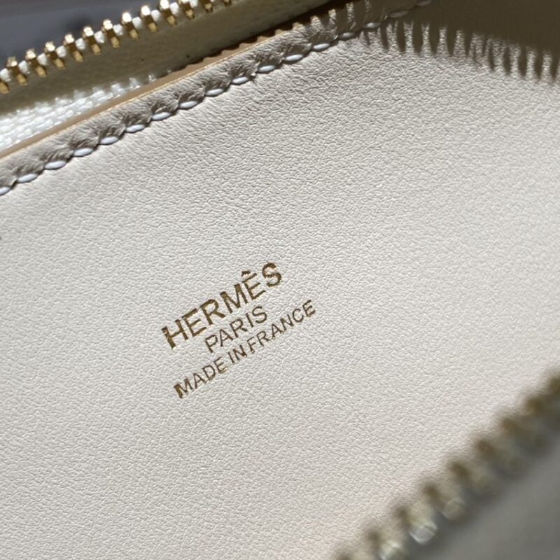 Replica Hermes Mini Bolide - White - high-end fake designer purse