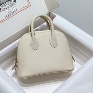 Replica Hermes Mini Bolide - White - ultra-realistic fake designer tote