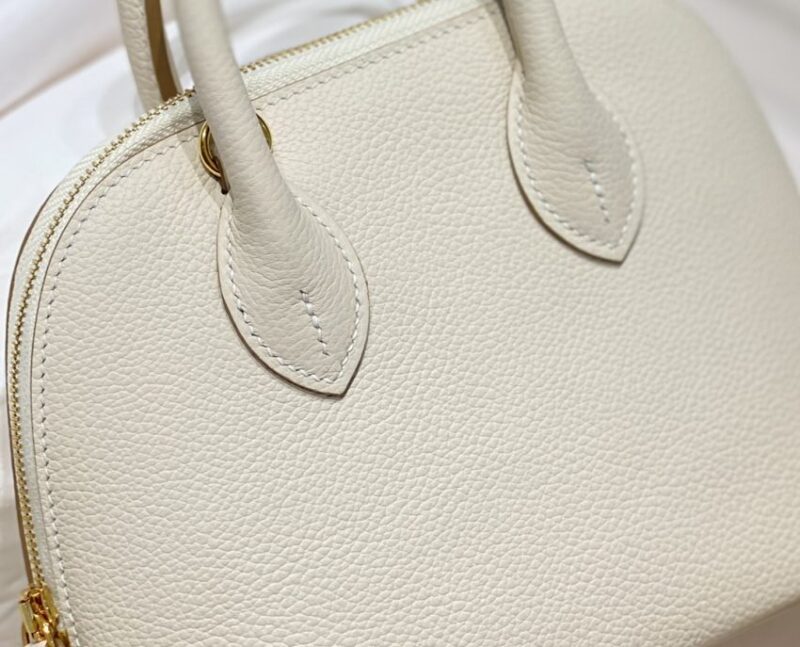 Replica Hermes Mini Bolide - White - top-tier luxury replica shoulder bag