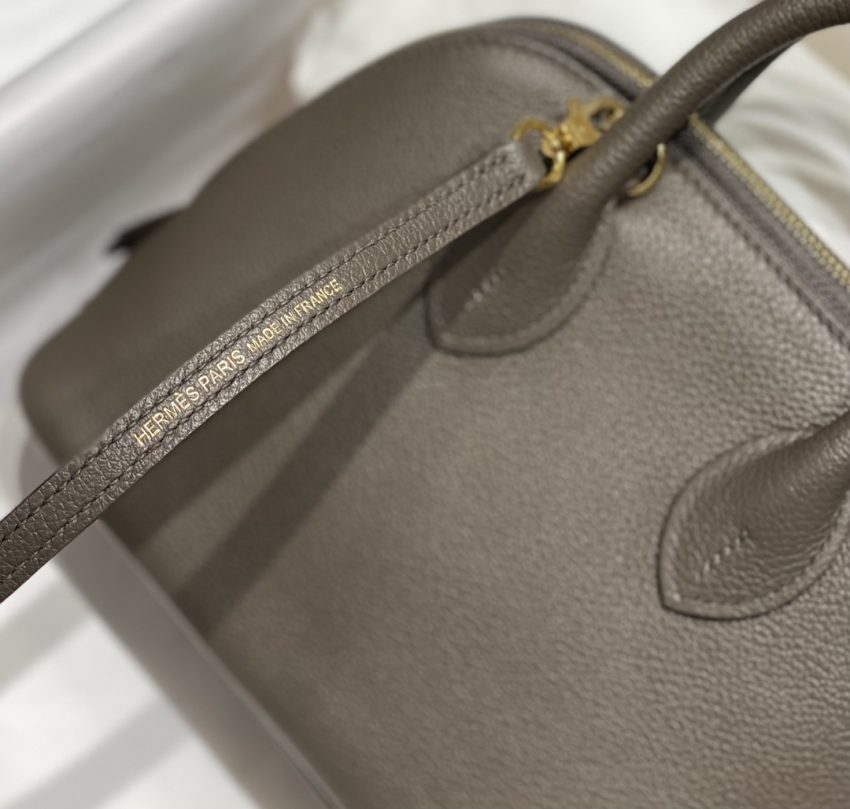 Replica Hermes Mini Bolide -Tin Gray - best-selling designer handbag dupe