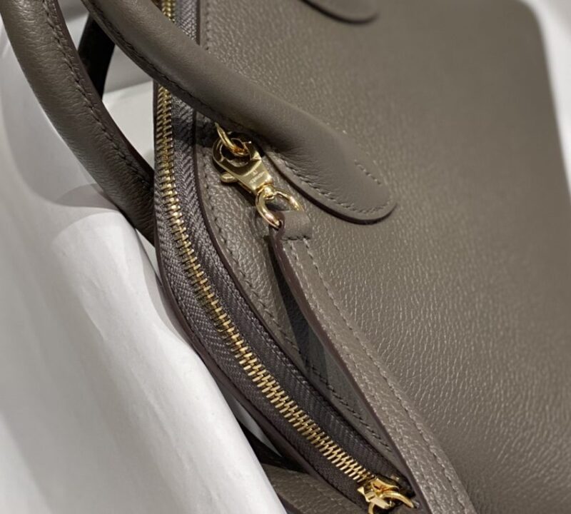 Replica Hermes Mini Bolide -Tin Gray - premium 1:1 fake handbag model