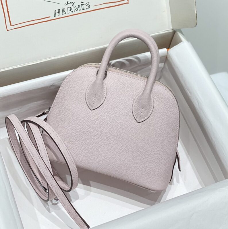 Replica Hermes Mini Bolide - Purple - high-end fake designer purse