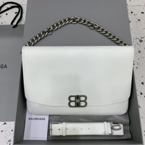 Replica Balenciaga Large BB White - 1:1 designer replica handbag