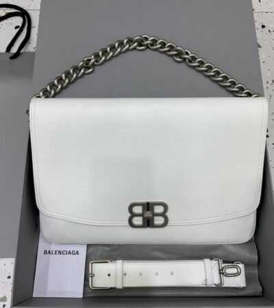 Replica Balenciaga Large BB White - 1:1 designer replica handbag