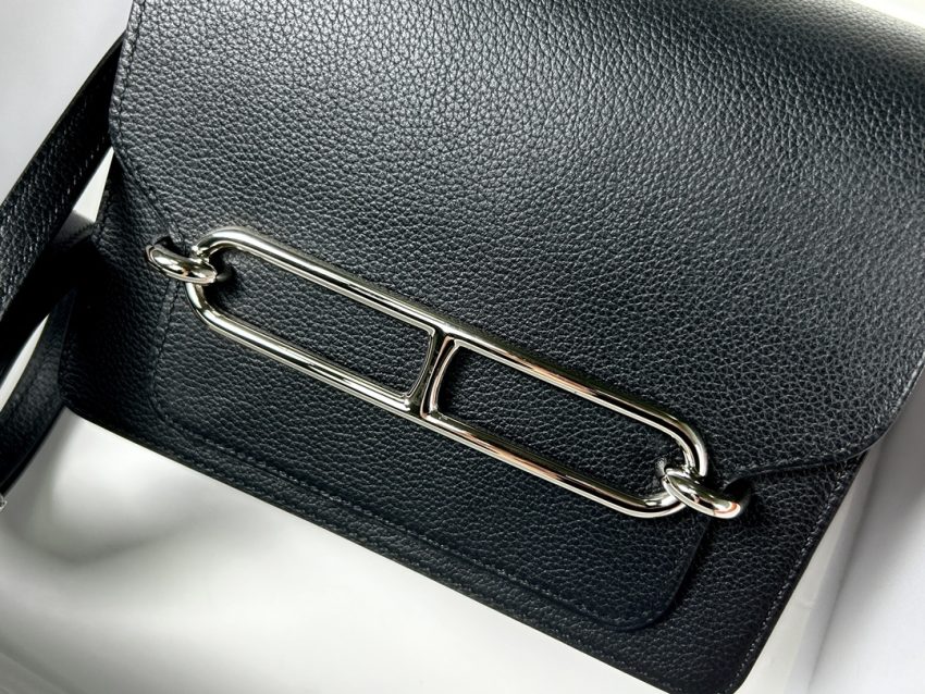 Replica Hermes Sac Roulis Black - elite superclone designer purse