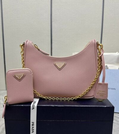 Replica Prada Re-Edition 2005 Pink - ultra-realistic fake designer tote