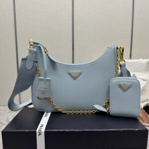 Replica Prada Re-Edition 2005 Blue - realistic designer-inspired fake bag