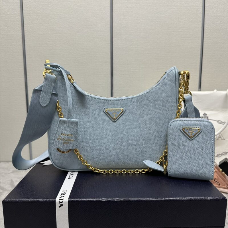 Replica Prada Re-Edition 2005 Blue - realistic designer-inspired fake bag