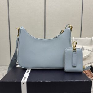 Replica Prada Re-Edition 2005 Blue - ultra-realistic fake designer tote