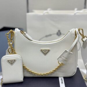 Replica Prada Re-Edition White 2005 - premium-grade designer purse dupe