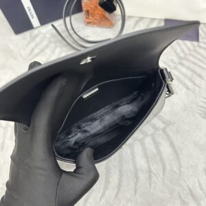 Replica Prada Cleo Black Bag With Flap - authentic-look luxury purse replica