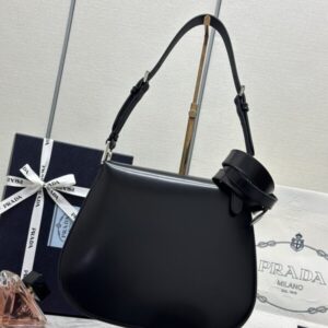 Replica Prada Cleo Black Bag With Flap - top-rated replica designer bag