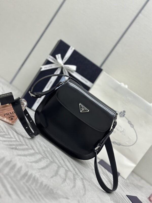 Replica Prada Cleo Black Bag With Flap - premium 1:1 fake handbag model