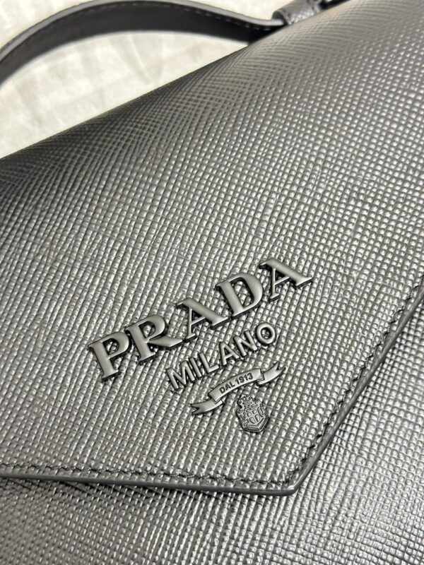 Replica Prada Saffiano Black Envelope - ultra-realistic fake designer tote