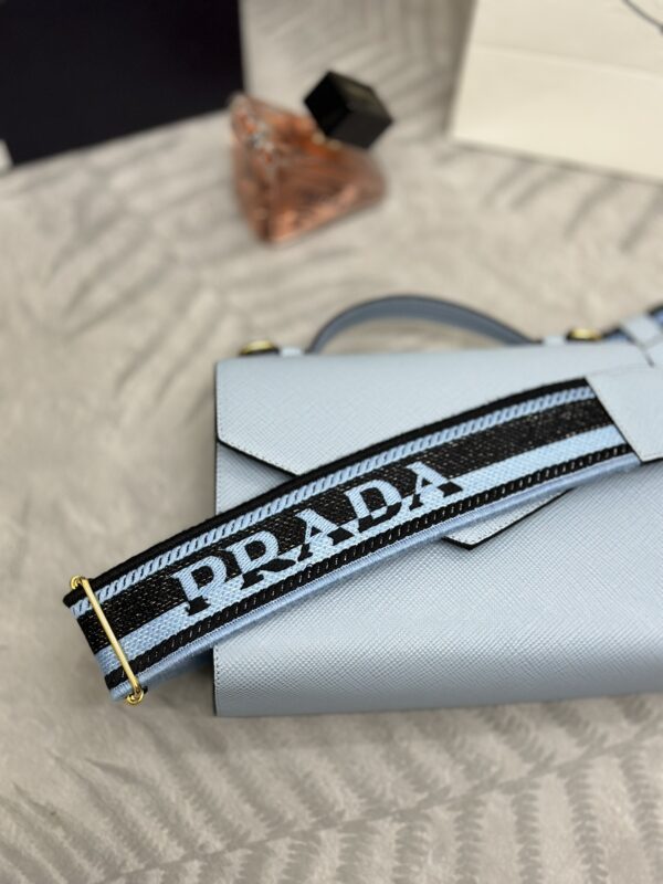 Replica Prada Saffiano Blue Envelope - elite superclone designer purse