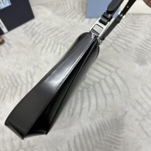 Replica Prada Cleo Brushed Black Bag - high-end fake designer purse