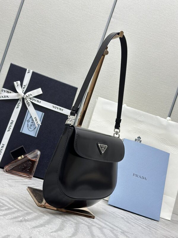 Replica Prada Cleo Small Black Flap - high-quality designer bag clone