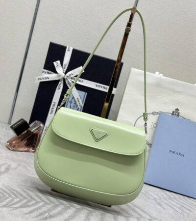 Replica Prada Cleo Small Green Flap - best-selling designer handbag dupe