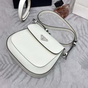 Replica Prada Cleo White Bag With Flap - high-accuracy replica luxury purse