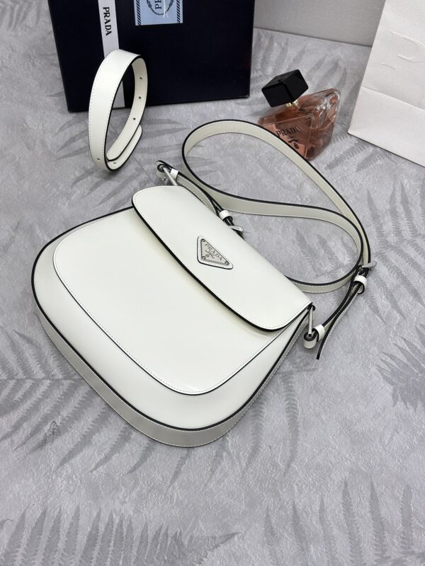 Replica Prada Cleo White Bag With Flap - high-accuracy replica luxury purse