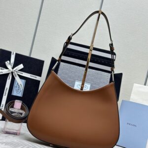 Replica Prada Cleo Brushed Brown Bag - realistic designer-inspired fake bag
