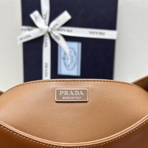 Replica Prada Cleo Brushed Brown Bag - premium-grade designer purse dupe