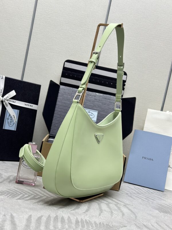 Replica Prada Cleo Brushed Green Bag - best quality luxury bag dupe