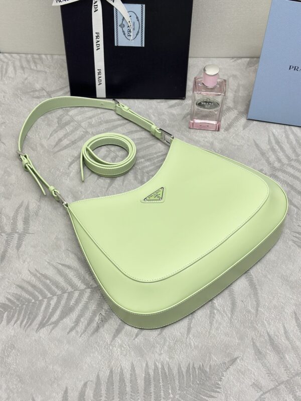 Replica Prada Cleo Brushed Green Bag - high-end fake designer purse