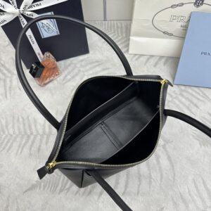 Replica Prada Medium Black Shoulder Bag - premium 1:1 fake handbag model