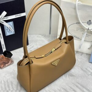 Replica Prada Medium Caramel Shoulder Bag - high-end fake designer purse