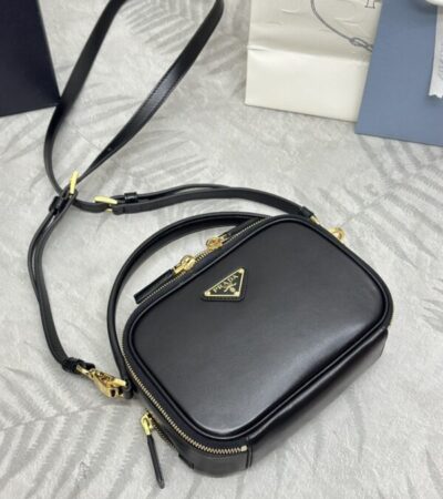 Replica Prada Mini Top-Handle Bag Black - top-tier luxury replica shoulder bag
