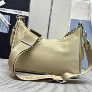 Replica Prada Re-Edition Nylon 2005 Yellow - top-rated replica designer bag